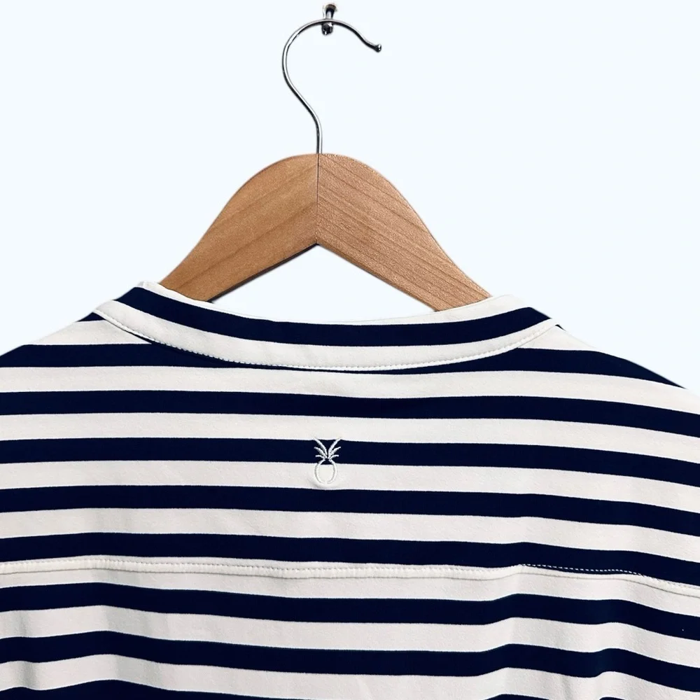 Dudley Stephens Sconset Maxi Dress in Navy & White - Picture 7 of 8